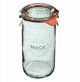 Κυλινδρικό βαζάκι 340 ml (6 τεμ) με καπάκι, αυτί, σφράγιση x2