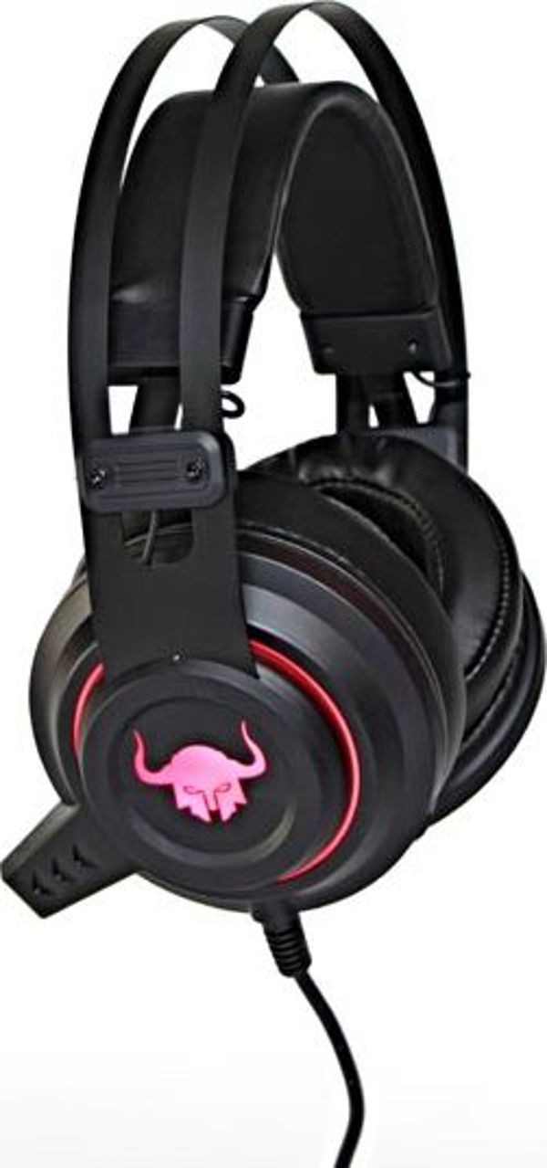 Red Fighter H3 Gaming Ακουστικά με Μικρόφωνο, Ρυθμιζόμενο Κεφαλόδεσμο και Μαξιλαράκια, Κόκκινα (QMRDM03RGR00)
