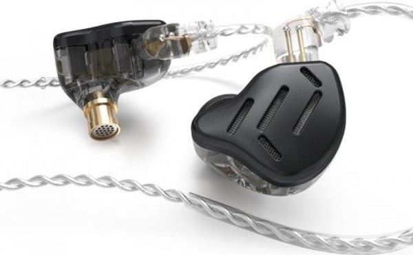 Ακουστικά KZ ZAX In-Ear Hi-Fi με 16 Drivers, Καλώδιο Αποσπώμενο, Silver