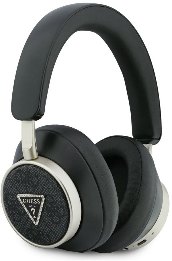 Sluchawki nauszne Guess 4G Triangle Logo Bluetooth ENC czarny