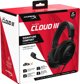 HyperX Cloud III Gaming Headset - Ακουστικά με DTS Spatial Audio & Μικρόφωνο 10mm - Μαύρα (727A8AA)