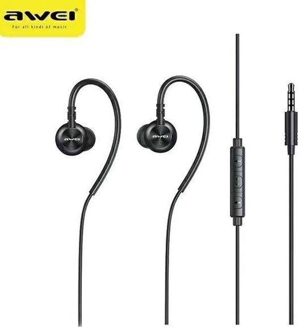 Sluchawki Awei Awei Sluchawki Stereo L3 3,5Mm Jack Czarny/Black
