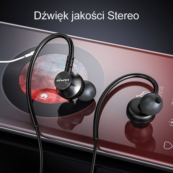 Sluchawki Awei Awei Sluchawki Stereo L3 3,5Mm Jack Czarny/Black