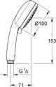 Sluchawka prysznicowa Grohe New Tempesta Glowka prysznicowa Chrom 27575001