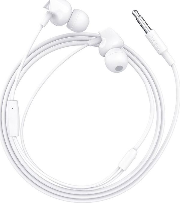 Hoco M60 Ενσύρματα Ακουστικά In-Ear με Μικρόφωνο - Λευκά