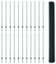 Slupki ogrodzeniowe U-Channel Zielony 160 cm i Ogrodzenie heksagonalne Zielone 1,6x50 m Stal