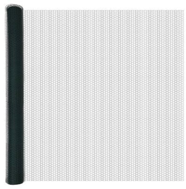 Slupki ogrodzeniowe U-Channel Zielony 160 cm i Ogrodzenie heksagonalne Zielone 1,6x50 m Stal