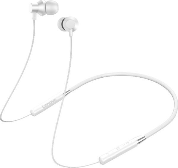 Lenovo HE05 Ασύρματα Ακουστικά Bluetooth Neckband - Λευκά