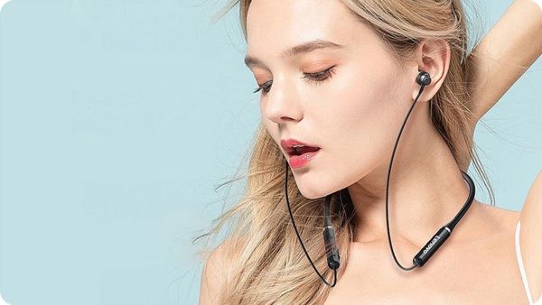 Lenovo HE05 Ασύρματα Ακουστικά Bluetooth Neckband - Λευκά