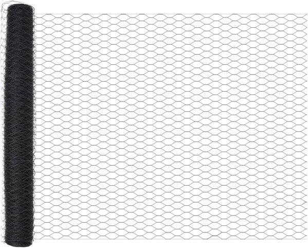 vidaXL Στύλοι Φράχτη U-Channel Ατσάλινοι Γκρι 100cm, Σετ 10 Τεμαχίων για Εξάγωνο Φράχτη 1x10m