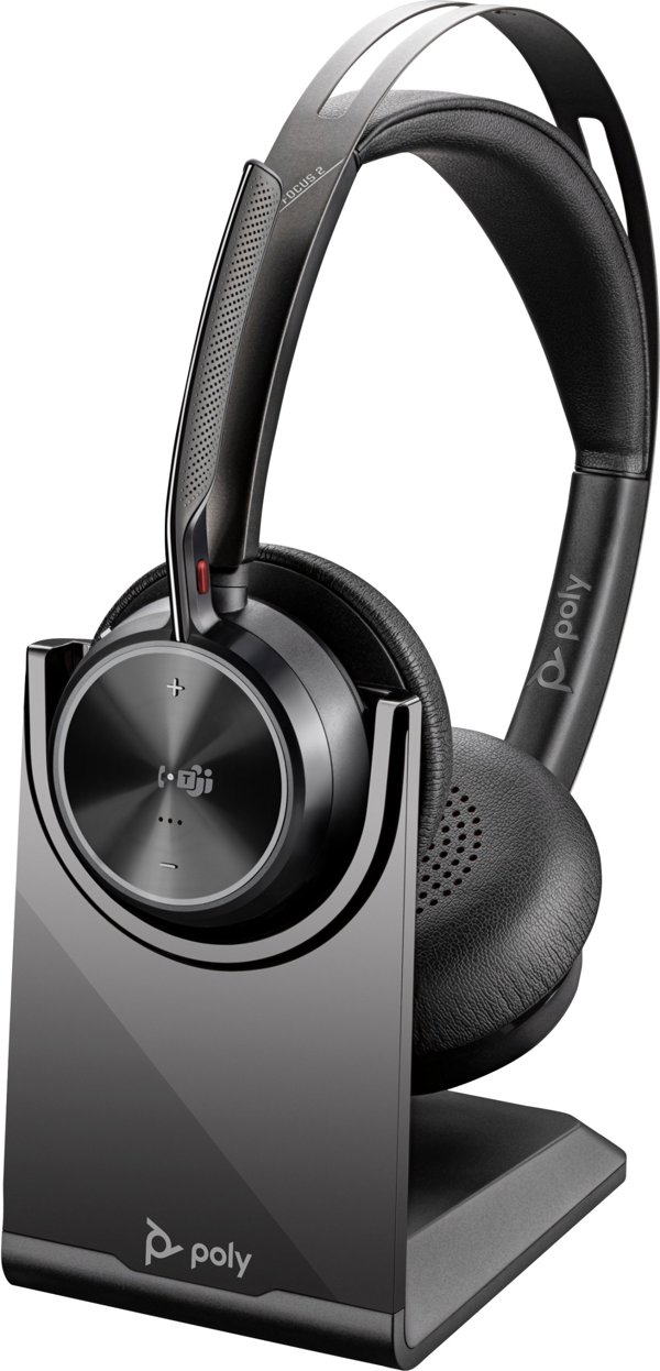Ακουστικά Poly Voyager Focus 2-M με USB-C και Αξεσουάρ