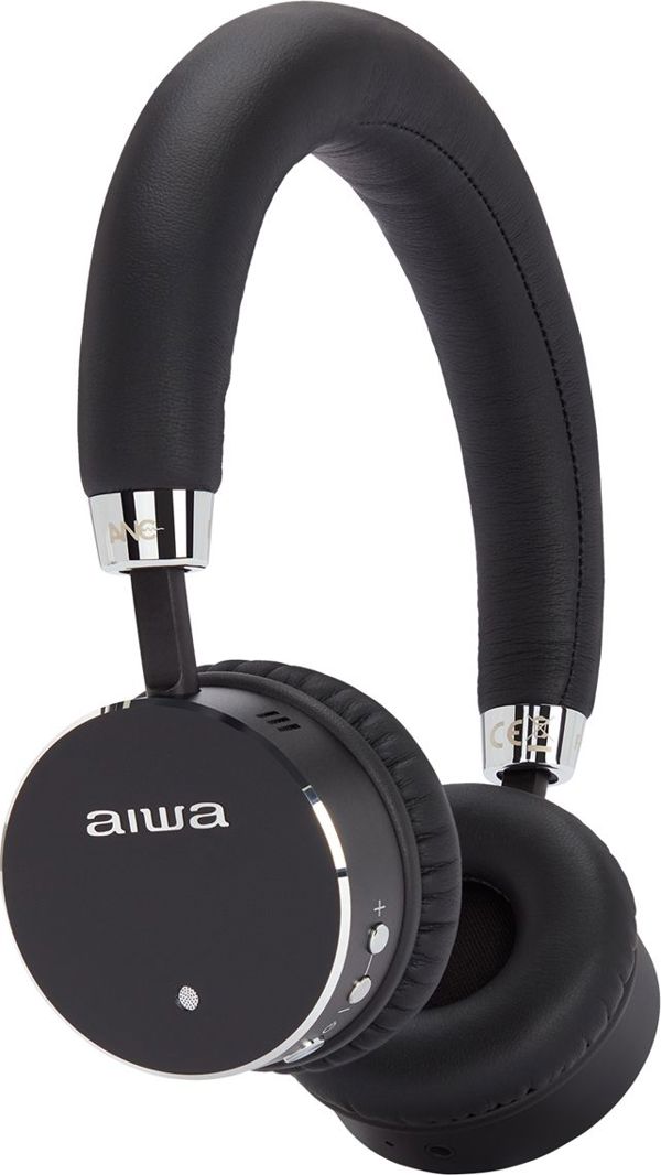 Ακουστικά Aiwa HSTBTN-800BK Ασύρματα Over-Ear με ANC, Μικρόφωνο & Βαθύ Μπάσο - Μαύρα