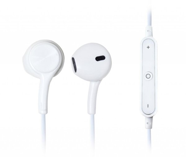 Msonic MHS6W Bluetooth Ακουστικά In-Ear, Λευκά, με Έλεγχο Έντασης, 20Hz-20kHz