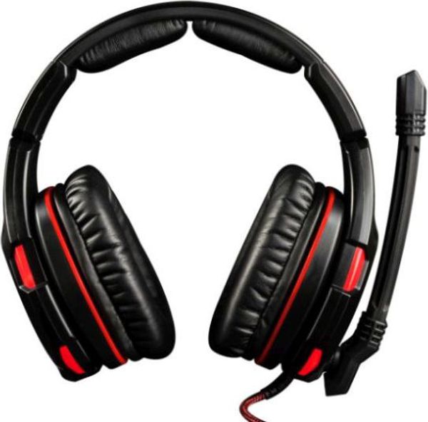 Modecom Volcano Ghost Gaming Ακουστικά 7.1 Surround με LED Φωτισμό - Μαύρα