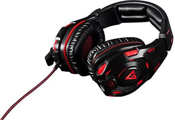 Modecom Volcano Ghost Gaming Ακουστικά 7.1 Surround με LED Φωτισμό - Μαύρα