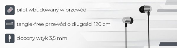 AIWA ESTM-30SL Ακουστικά Ενδοωτιαία Ασημί