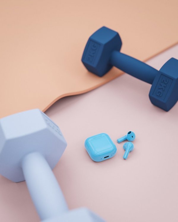 Happy Plugs Joy Ασύρματα Ακουστικά Bluetooth - Μπλε