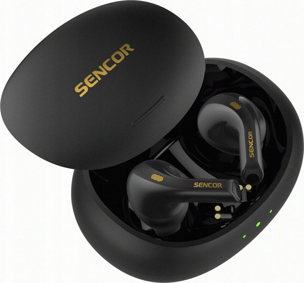 Sencor SEP 560BT Ασύρματα Bluetooth Ακουστικά Ενδοωτιαία, BT 5.3, Αυτονομία 6h, Μαύρα