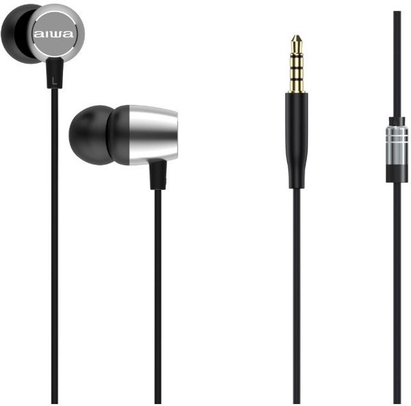 AIWA ESTM-20SL Ακουστικά Ενδοωτιαία Ασημί