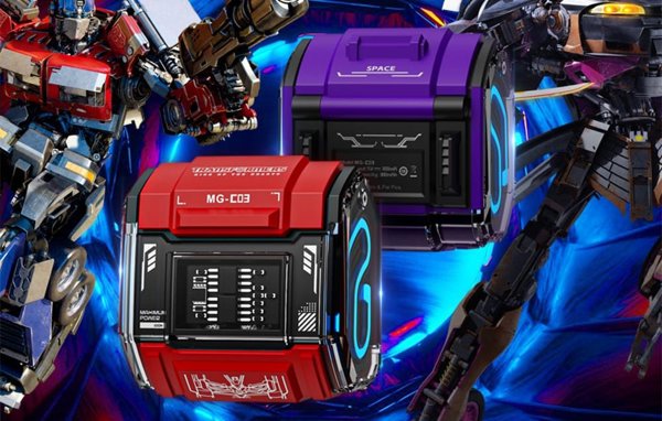 Sluchawki TWS Transformers MG-C03 Bluetooth 5.3, 13mm, 5h, Fioletowe