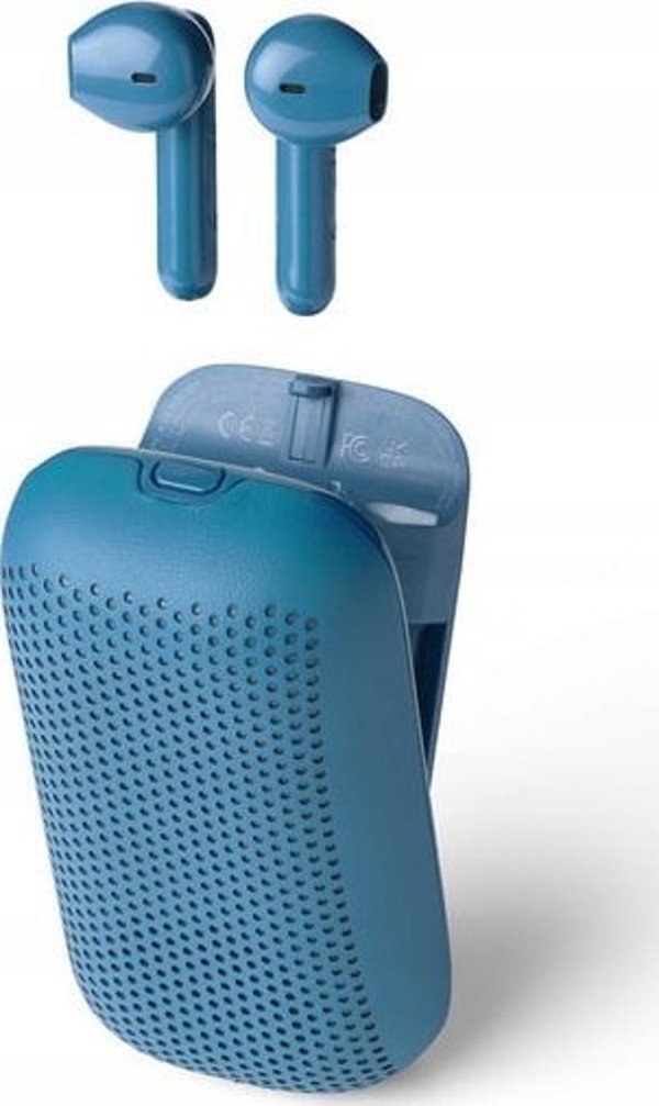 Lexon Speakerbuds Ασύρματα Ακουστικά Bluetooth με Ηχεία, Μπλε, LA127B