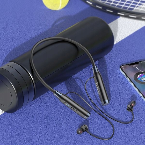 Hoco ES62 Ασύρματα Ακουστικά Bluetooth για τον Λαιμό, Μαύρα