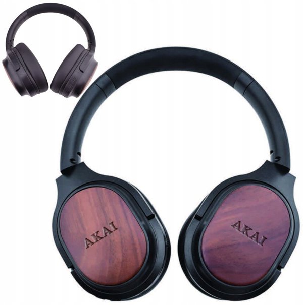 Ακουστικά Bluetooth AKAI BTH-W150ANC Bamboo με ANC Επικάλυψη