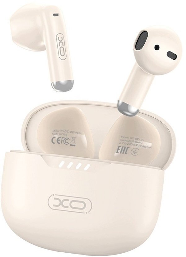 Ακουστικά Bluetooth TWS XO Μπεζ (G50)