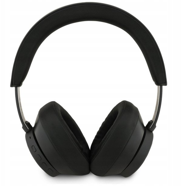 Guess Ασύρματα Ακουστικά Bluetooth Saffiano Triangle Logo με ENC, Μαύρα