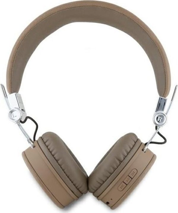 Ακουστικά Bluetooth Guess GUBH70PGTSPSW με Ενεργή Ακύρωση Θορύβου (ENC) – Καφέ