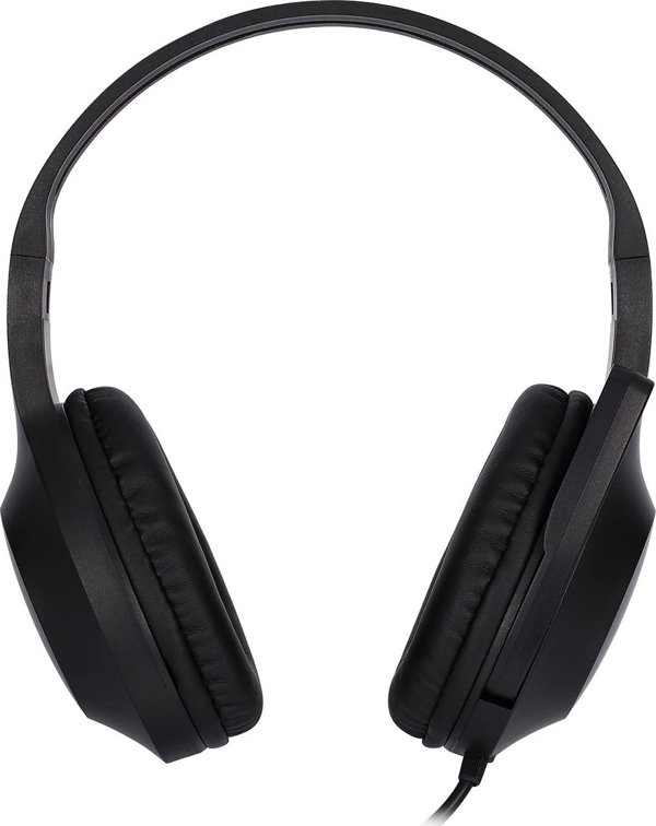 HP DHH-1601 Ενσύρματα Ακουστικά με Μικρόφωνο, Ρύθμιση Έντασης, 2x 3.5mm Jack, Μαύρο