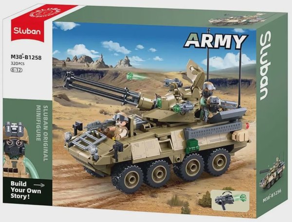 Sluban konstruktorius – karinis šarvuotis Stryker ADS, 320 det., 6+ (18,3 cm)