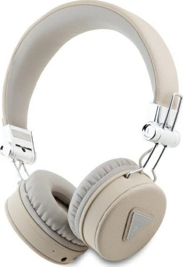 Guess Ακουστικά Bluetooth On-Ear GUBH70PGTSPSE, ENC, Μπεζ