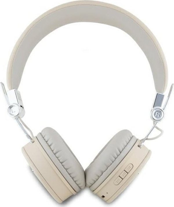 Guess Ακουστικά Bluetooth On-Ear GUBH70PGTSPSE, ENC, Μπεζ