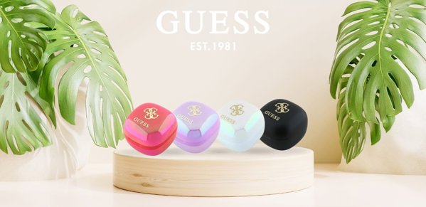 Guess Ακουστικά Bluetooth TWS 4G GUTWSJ144ESF με Θήκη Φόρτισης, Φούξια