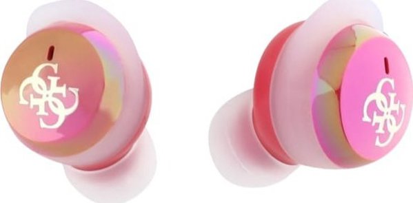 Guess Ακουστικά Bluetooth TWS 4G GUTWSJ144ESF με Θήκη Φόρτισης, Φούξια