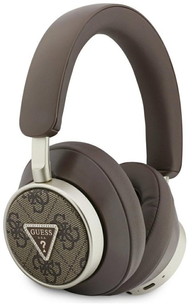 Ακουστικά Guess 4G Triangle Logo Bluetooth ENC καφέ