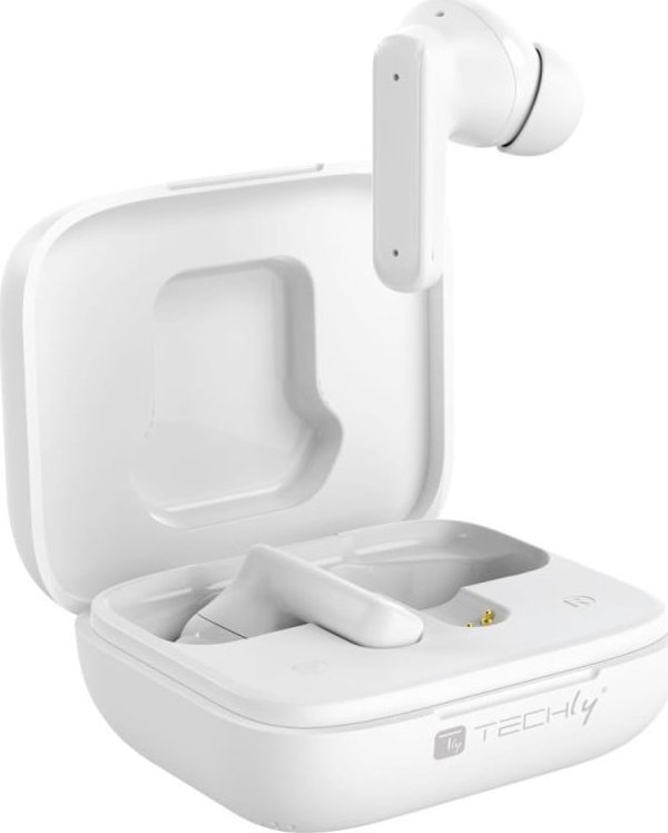 Techly Ασύρματα Ακουστικά Bluetooth με ANC, Μείωση Θορύβου και Οθόνη LCD