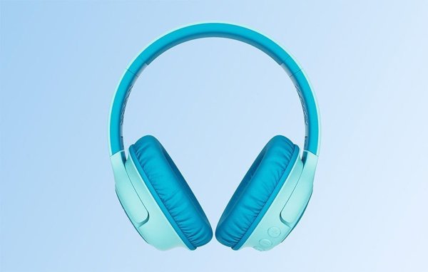PowerLocus Bobo Ασύρματα Ακουστικά για Παιδιά, Bluetooth, Περιοριστής Έντασης Ήχου, Μπλε