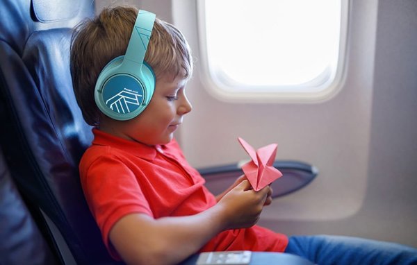 PowerLocus Bobo Ασύρματα Ακουστικά για Παιδιά, Bluetooth, Περιοριστής Έντασης Ήχου, Μπλε