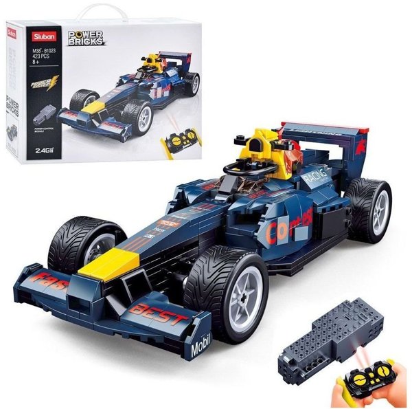 Sluban F10 sportinio automobilio RC konstruktorius, 423 det., 25,1 cm, 6+