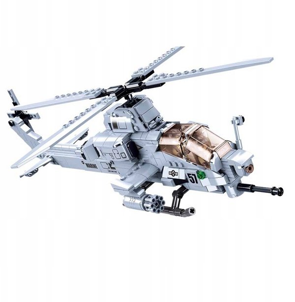 Sluban AH-1Z atakos sraigtasparnio konstruktorius, 482 det., 42,3 cm, 6+