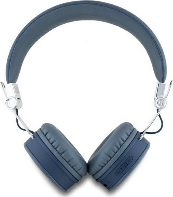 Guess Ακουστικά Bluetooth GUBH70PGTSPSB με ENC, Μπλε, Στρογγυλό Σχήμα