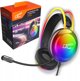 LTC Gaming Ακουστικά με Μικρόφωνο και Φωτισμό RGB