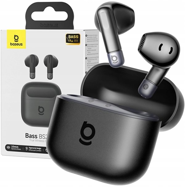 Baseus Bass BS2 Lite TWS Ακουστικά In-Ear Μαύρα