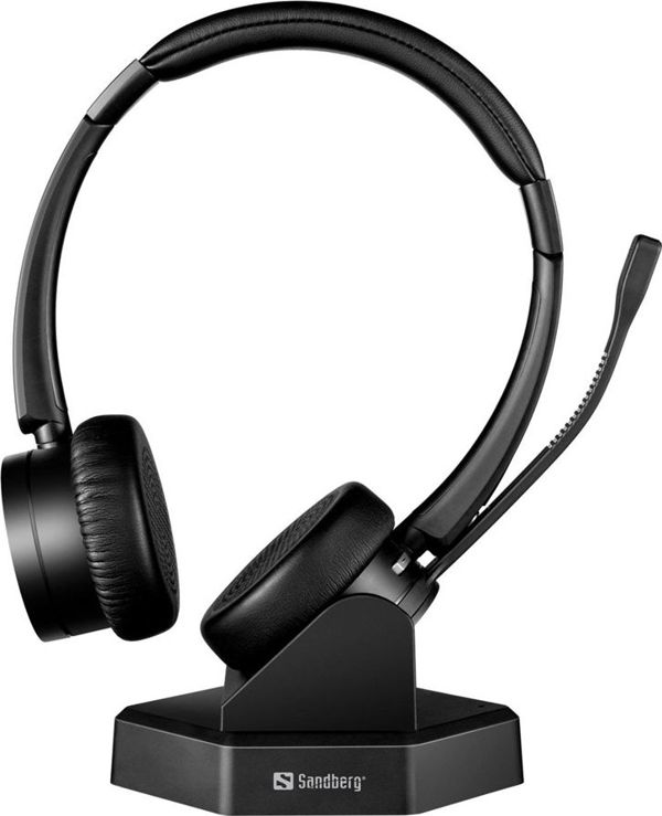 Sandberg Office Headset Pro+ Ασύρματα Ακουστικά Bluetooth με Μικρόφωνο για PC και Smartphone (126-18)