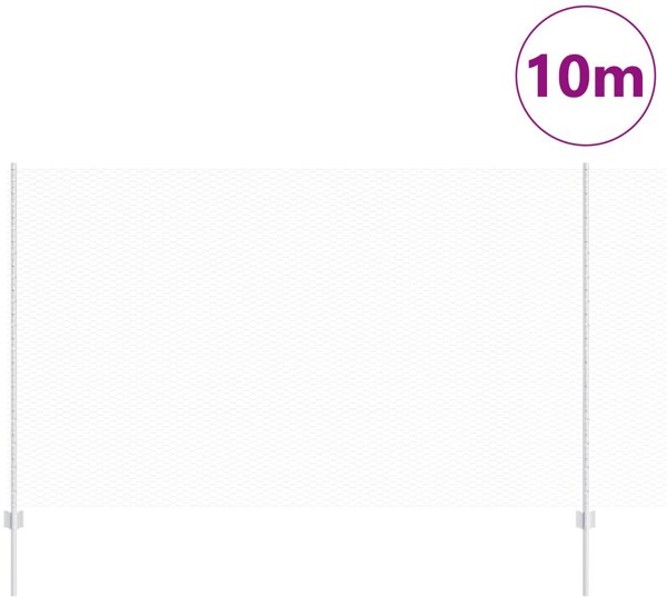 vidaXL Σετ Περίφραξης 10 Στύλοι U-Channel 140 εκ. & Εξαγωνικό Πλέγμα 1,4x10 μ. από Γαλβανισμένο Ατσάλι