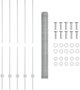 vidaXL Σετ Περίφραξης 10 Στύλοι U-Channel 140 εκ. & Εξαγωνικό Πλέγμα 1,4x10 μ. από Γαλβανισμένο Ατσάλι