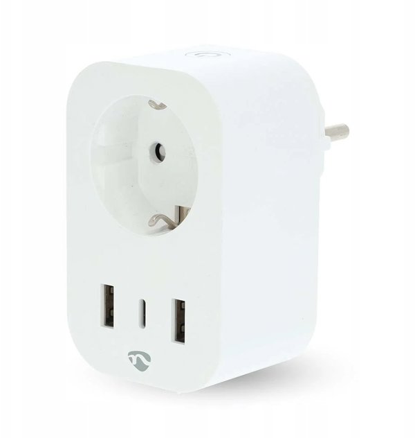 SmartLife Smart Plug | IP21 | Effektmåler | 3680 W