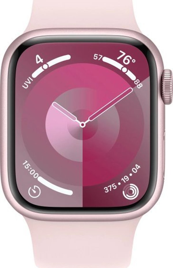Smartwatch Apple Watch 9 GPS + Cellular 41mm Pink Alu Sport S/M Rozowy (MRHY3QP/A)